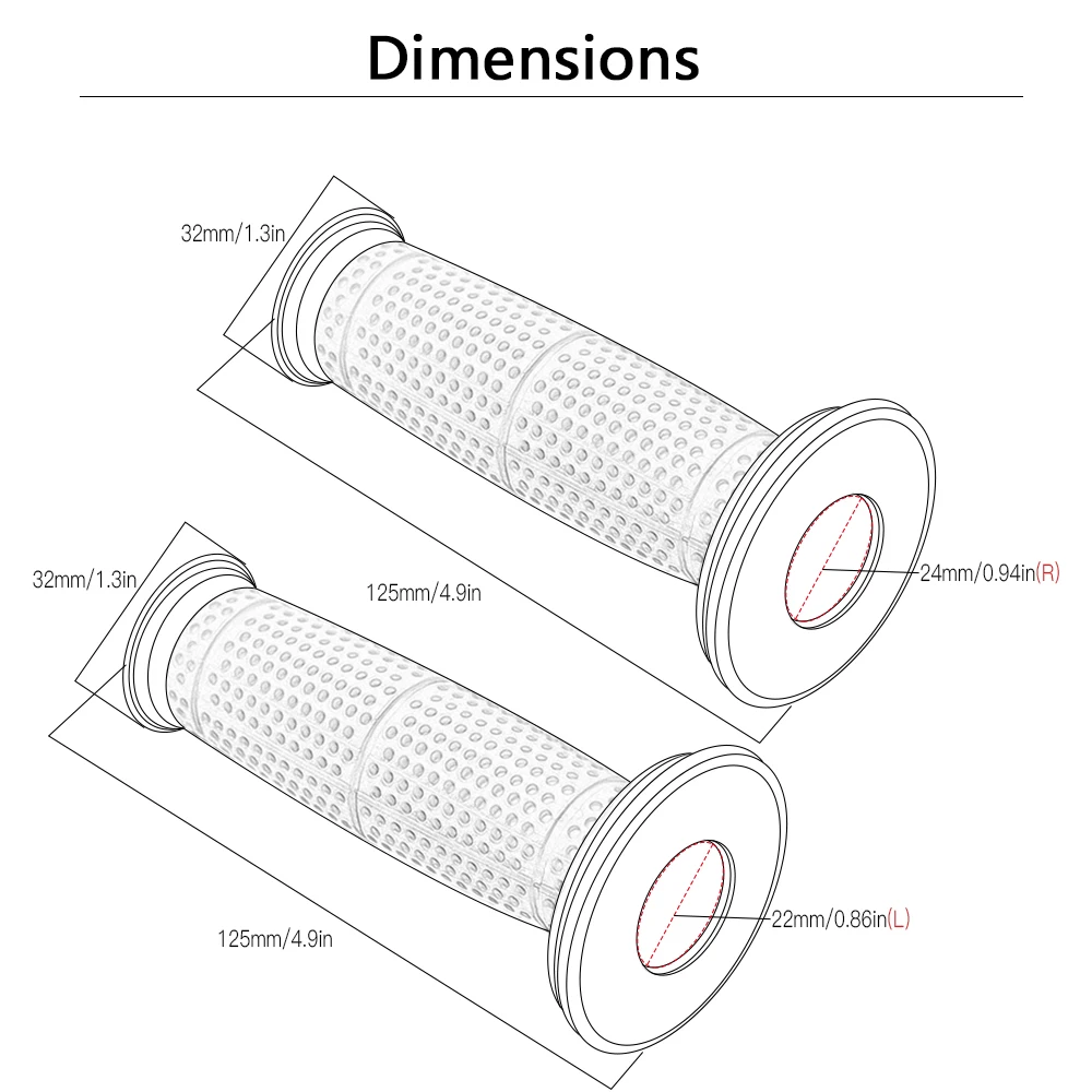 Мотоциклетные ручки Protaper для мотокросса рукоятка мотоцикла DIRT PIT BIKE 22 мм руль