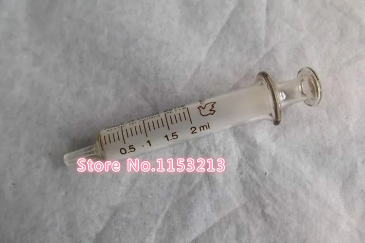 Стеклянные шприцы стеклянный пробоотборник 2 мл лабораторная стеклянная посуда
