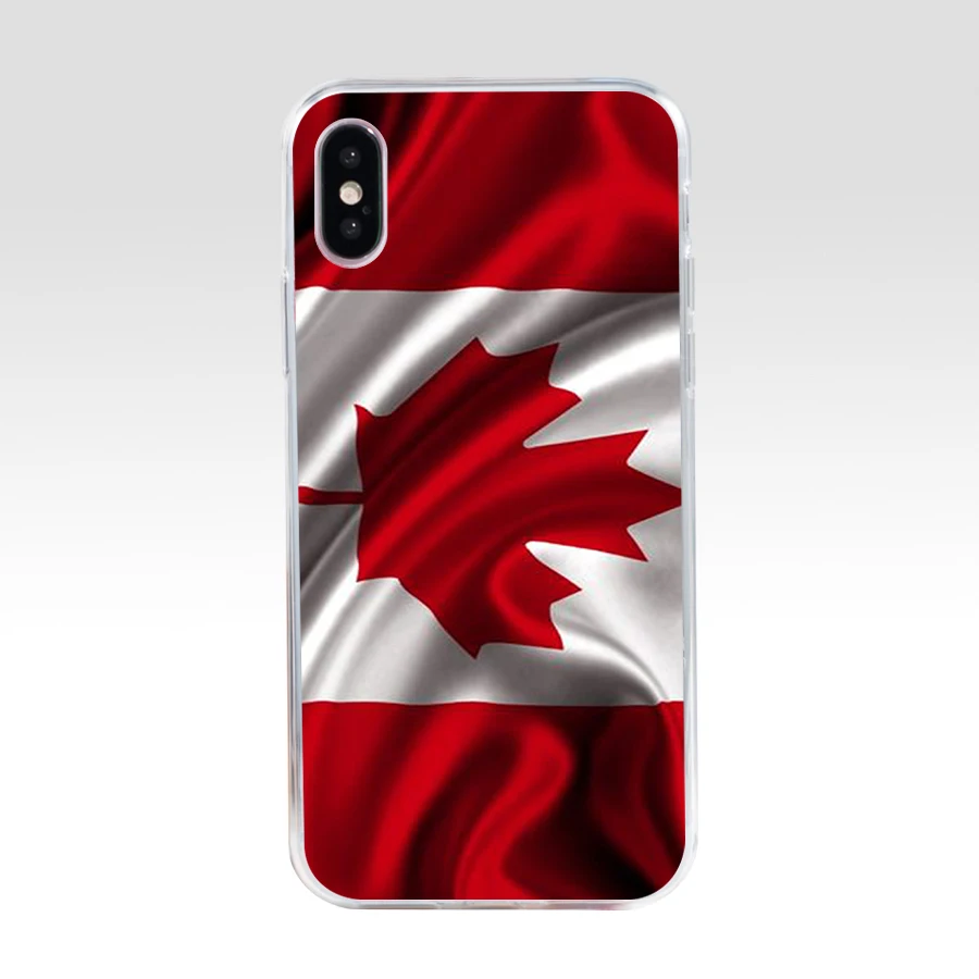 129AQ Canada Canadian Flag CA Banner Soft Silicone Tpu Cover phone Case for iphone 5 5s se X XR XS Max case | Мобильные телефоны и