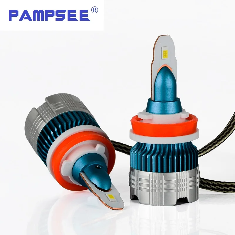 

PAMPSEE h7 led H4 headlights h1 led bulb car light h3 hb4 h11 led lamp for auto 12V h27 880 9006 9005 hb3 h9 h8 h13 HB5 60W bulb