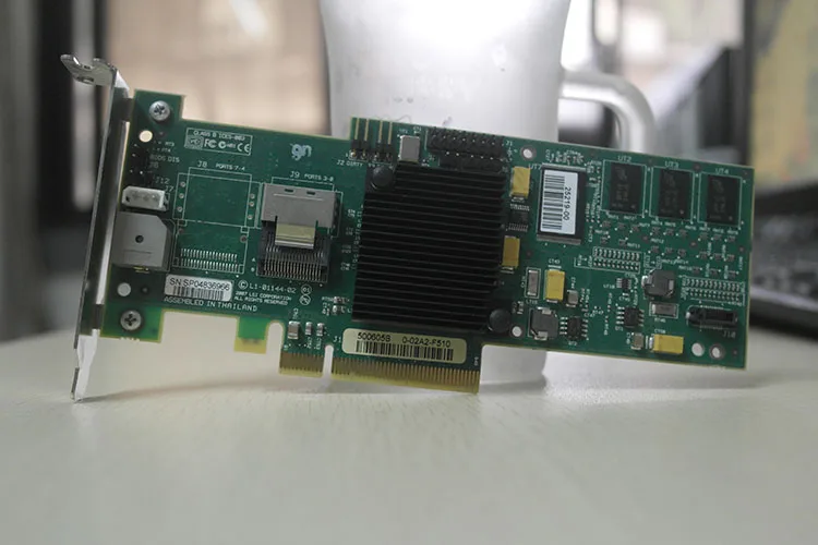 Адаптер для DELL C6100 LSI 8704EM2 PCI E SAS/SATA raid контроллера поддержка карт RAID 0 1 5 6 128 м
