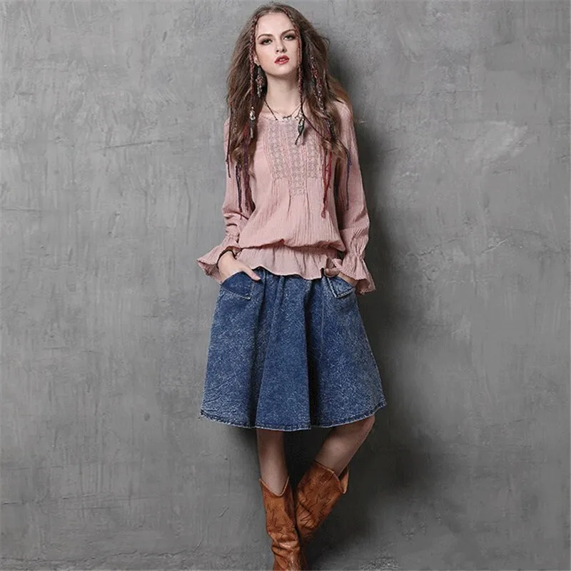 Блузка женская белая розовая с длинным рукавом|blusas fashion|long sleeve blouse womenpink |