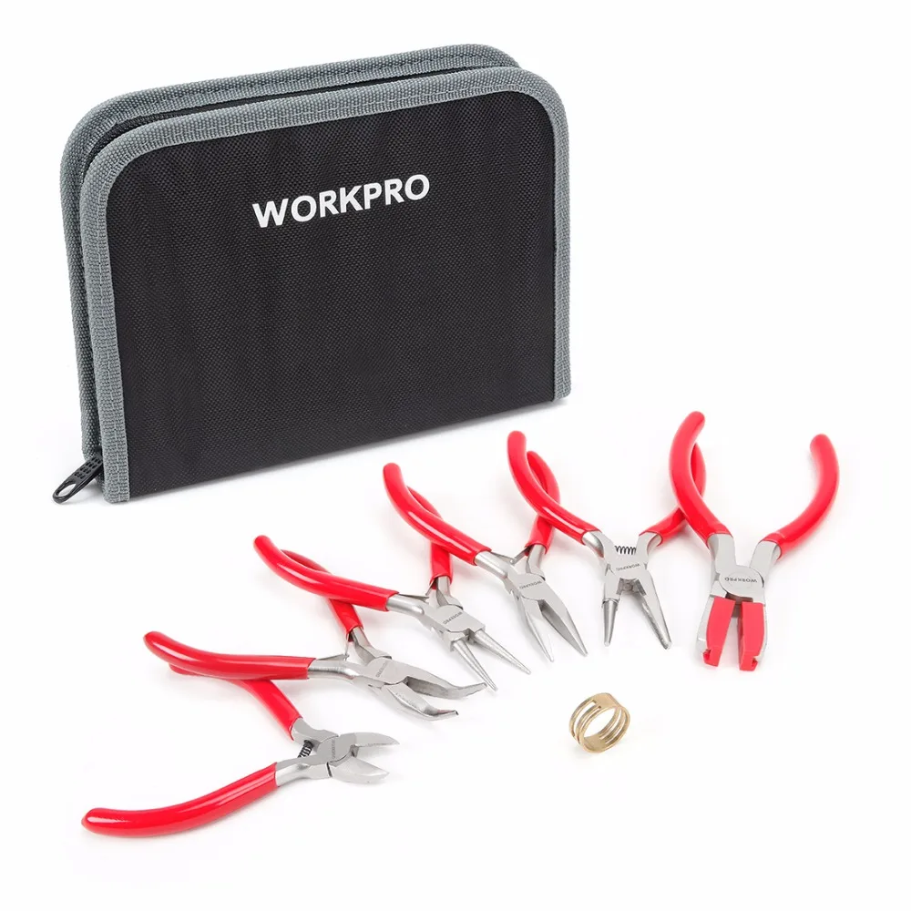 WORKPRO 7 шт. Ювелирные плоскогубцы мини-плоскогубцы Набор инструментов для ремонта ювелирных изделий