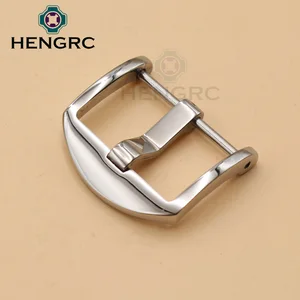 Пряжка для браслета часов, полированный твердый браслет из нержавеющей стали 316L с V-образной застежкой, Часовые аксессуары для PAM, 20 мм 22 мм 24 мм