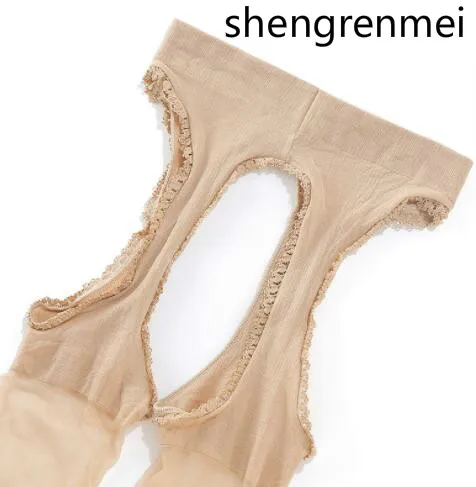 Женские чулки с вырезами Shengrenmei до бедра прозрачное нейлоновое нижнее белье