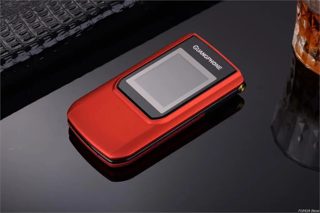 Flip Metal Body Mobile Cellphone E9 Dual Sim Dual Screen Radio 2.4'' Touch Sceen SOS Big Keyboard Loud Sound Flashlight Phone