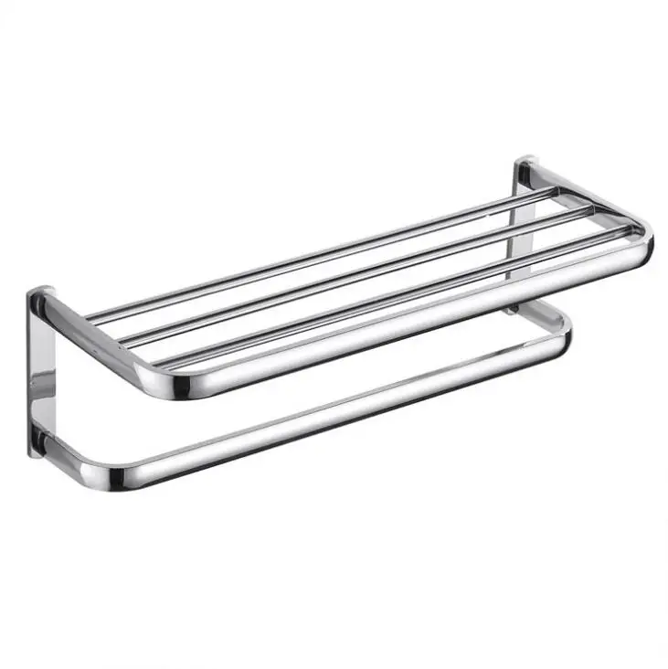 towel shelf Аксессуары для ванной комнаты Серебряный держатель для туалетной бумаги держатель для мыла Полка для полотенец крючок для халата держатель для туалетной щетки держатель для барабана MO2100C - Цвет: towel shelf