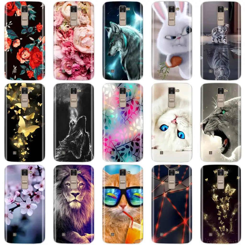 Чехол для телефона LG K8 силиконовый мягкий ТПУ Модный цветочный узор окрашенный защитный чехол для LG K8 задняя крышка чехол s