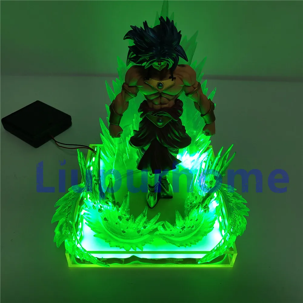 Лампа Dragon Ball Z Super Broly Broli светодиодсветодиодный с зеленым эффектом аниме игрушки
