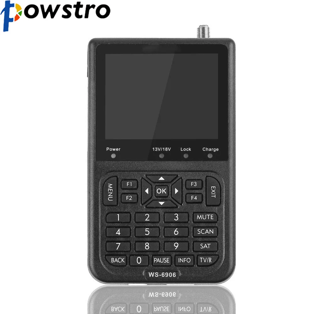 POWSTRO WS-6906 DVB-S FTA данных цифровой спутниковый сигнал метр детектор Finder 3," lcd EU мкА UK Разъем для ТВ AV
