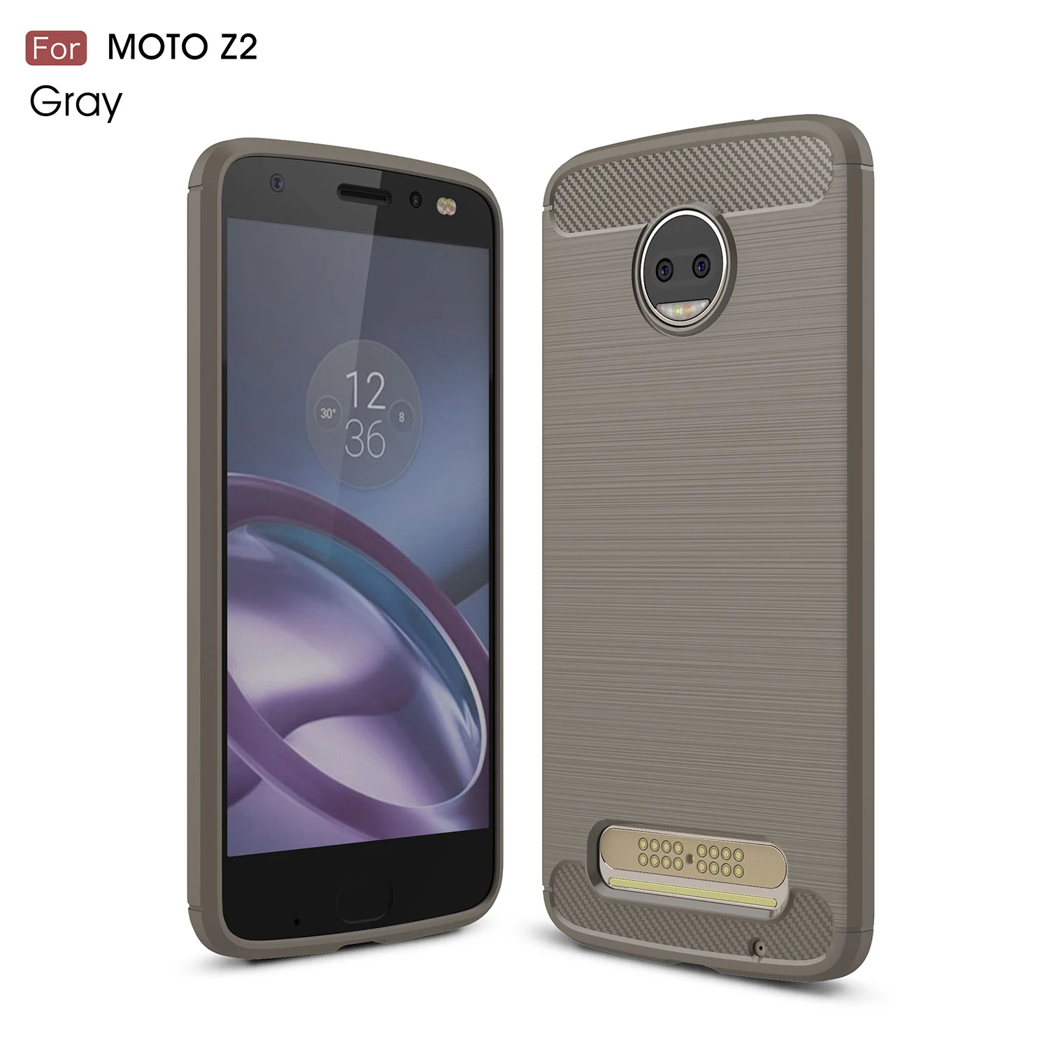 Мягкие TPU чехол для телефона Motorola Moto Z2 противоударный Анти-отпечатки матовый