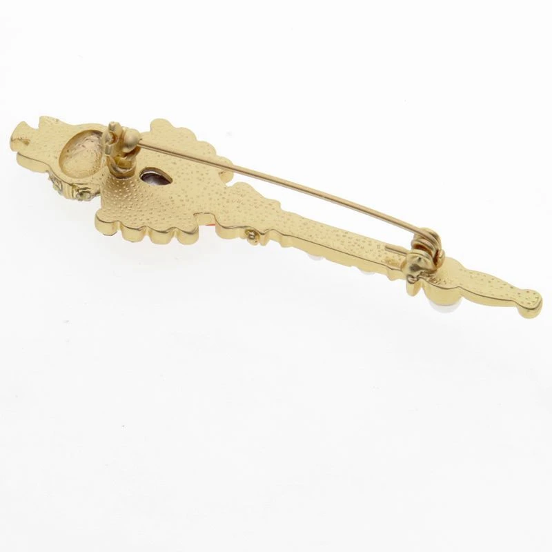Baroque style restoring ancient ways crown cross little magic wand brooch | Украшения и аксессуары