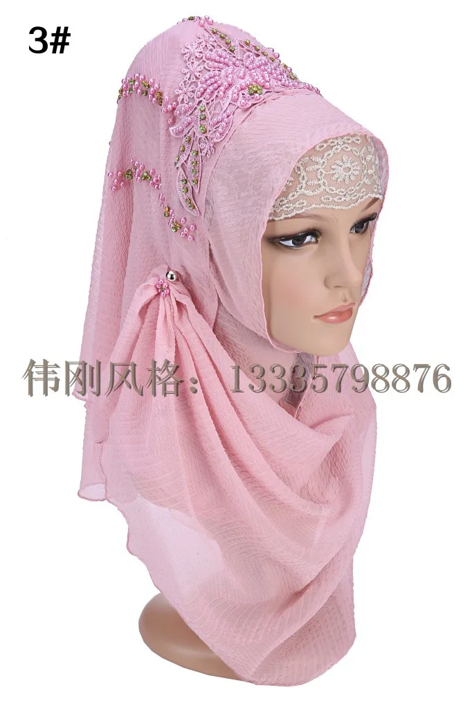 Модный дизайн высокое качество шифон Вышивка турецкий хиджаб istamic стиль платок