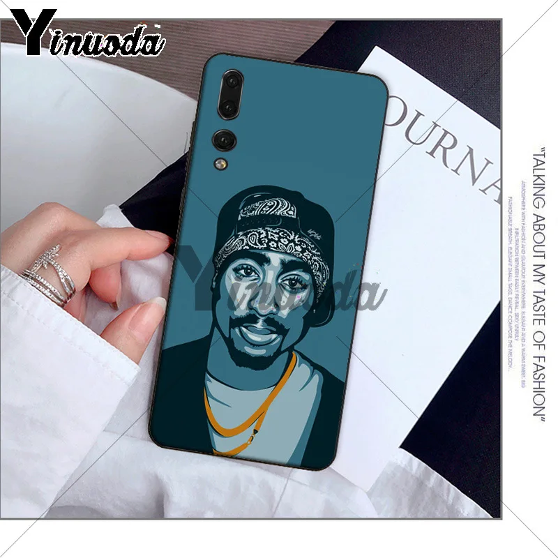 Yinuoda 2Pac Tupac Amaru Shakur чехол для телефона Huawei P10 plus 20 pro P20 lite mate9 10 honor view10 мобильные