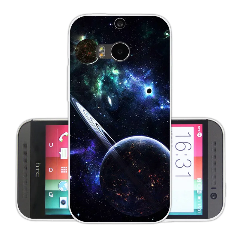For HTC One M8 M8s Case M8/M8S Cell Phone Cases Soft Tpu Nebula Back Cover M8/ M 8 S /M Silicone Funda |