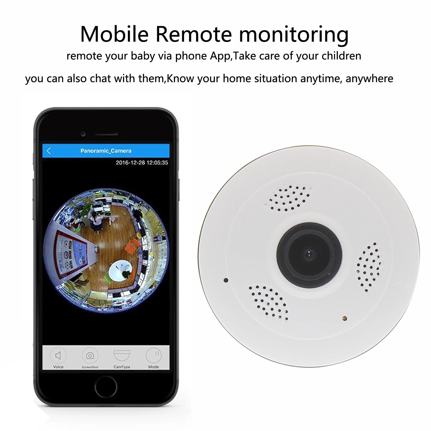 IP камера беспроводная с поддержкой Wi Fi 360 градусов 2 0 МП 1080P|camera wireless wifi|ip cameraip camera |