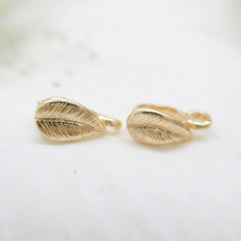Светло Золотой Цвет Медь маленькие листья кулон головы 7 5 * мм 3 6 30 шт.|small leaf|copper