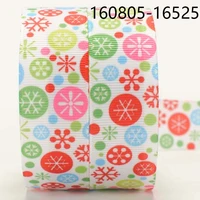 new sale 50 yards snowflake pattern printed grosgrain christmas ribbon diy