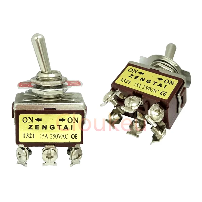 

E-TEN1321 12 мм коричневый 6Pin/2 файла вкл-ВКЛ переключатель тумблер 15A250V