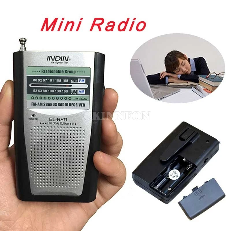 50 шт./лот для INDIN портативный радио мини AM/FM телескопическая антенна Радио Карманный мир приемник