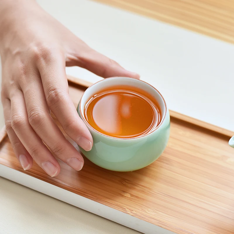2 шт./лот короткие керамические фарфоровые чайные приборы для офиса Master Puer Oolong