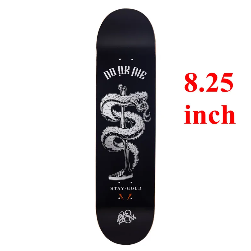 SK8ER 8.25 SK8ER канадский скейтборд палубы 8/8. 125/8. 25 качество 8 слоев Канадского Клена скейт-deck для Скейтбординг - Цвет: SK8ER 8.25