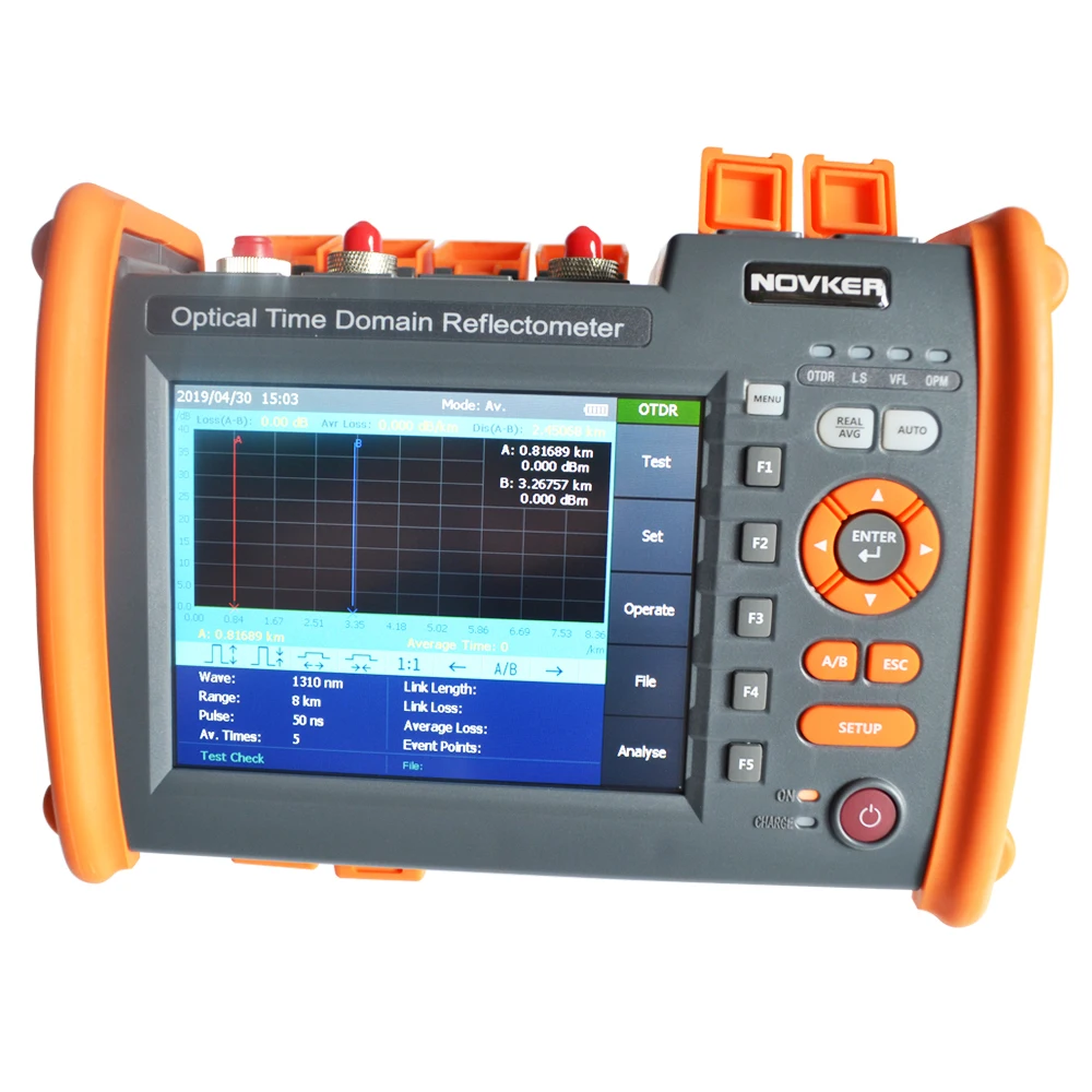 NOVKER NK5600 FTTH SM OTDR 30/32dB 1310/1550nm с VFL оптический источник света | Мобильные телефоны и