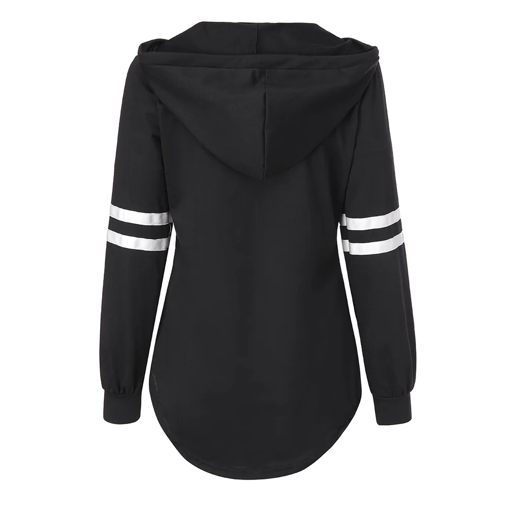 Женский однотонный свитшот с v-образным вырезом на Хэллоуин повседневный пуловер