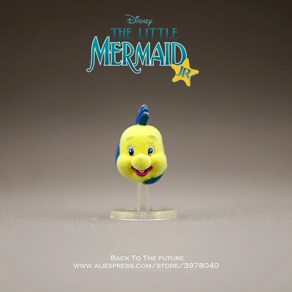 Мини фигурка героя мультфильма Disney Русалка принцесса плоская рыба 4 см аниме