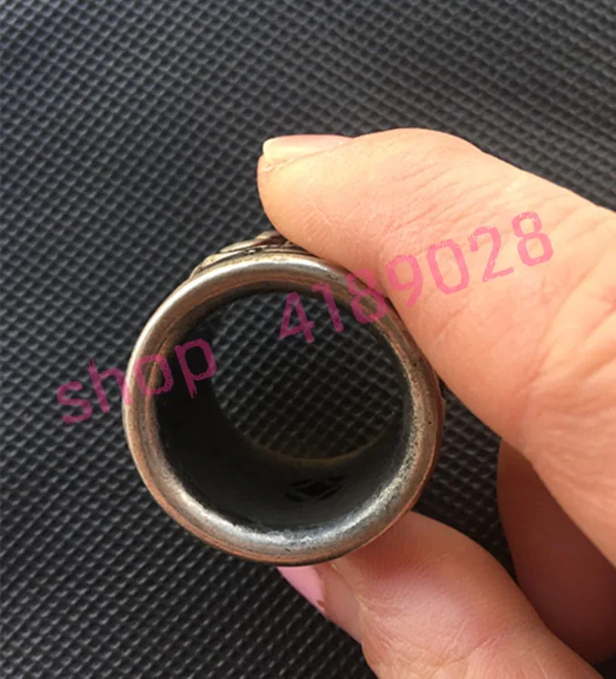 

Tibetan silver, sculpture characters rings, handicrafts collection accessories