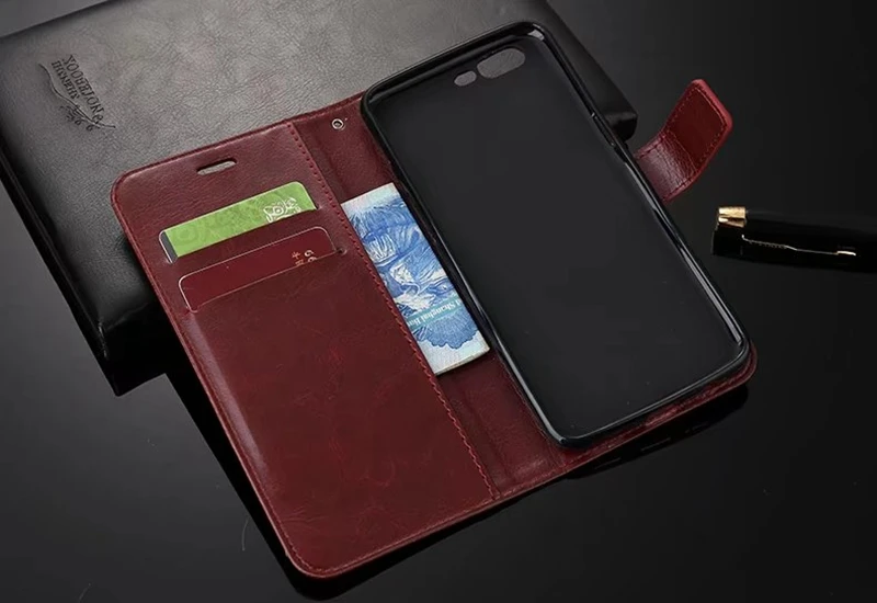 Флип Бумажник Fundas для One Plus 5 Чехол Оригинальный чехол Роскошный кожаный OnePlus