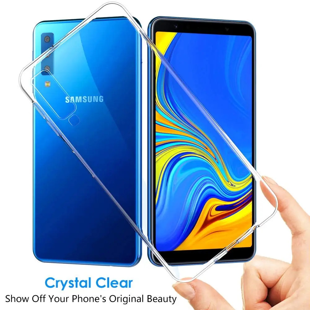 Мягкий силиконовый прозрачный чехол для телефона Samsung Galaxy S8 S9 A8 A6 Plus J6 J4 Core 2018 A6S A8S