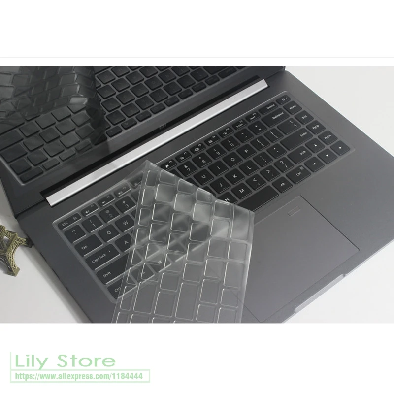 Ультратонкий прозрачный защитный чехол из ТПУ с клавиатурой для Xiaomi Mi Notebook Pro 15 6