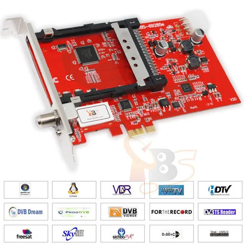 TBS Card TBS6928SE PCIe DVB-S2 TV Tuner CI Satellite Receiver to Watch Pay | Электроника