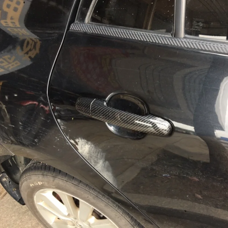 Наклейка на дверные ручки автомобиля из углеродного волокна для Toyota Corolla 2007 2008 2009 2010 2011 2012 2013