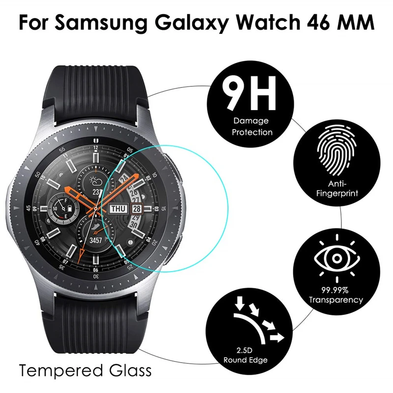 Аксессуары для часов совместимые с часами Samsung Galaxy Watch 46 мм защита экрана