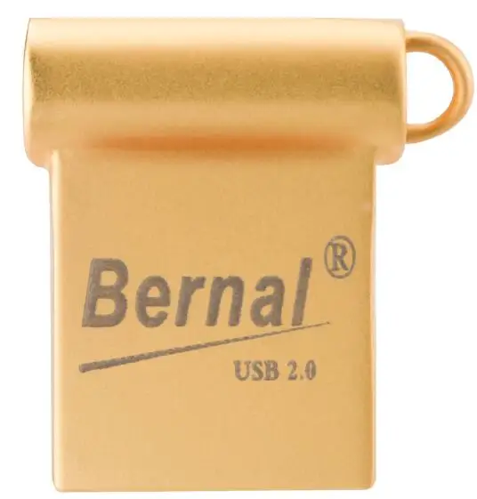 Золотой Bernal мини USB флэш-накопитель 2,0 8 ГБ 16 ГБ 32 ГБ 64 ГБ 128 ГБ usb флэш-накопитель флэш-памяти металлическая usb-флешка - Цвет: Золотой