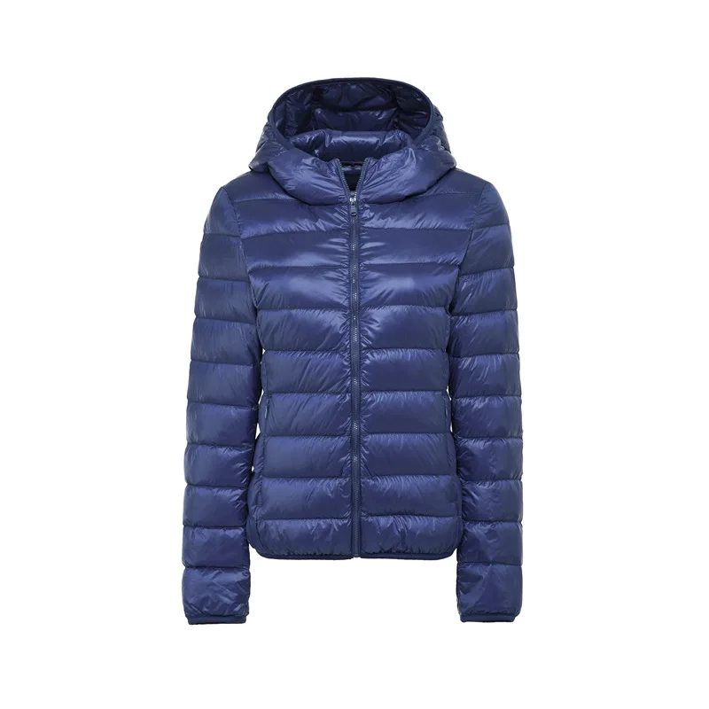 Winter Solid Portable Outwear Jacket Women Ultra Light Down Hooded Coat Duck Packable Thin Feather Coat|Женские пуховики| |