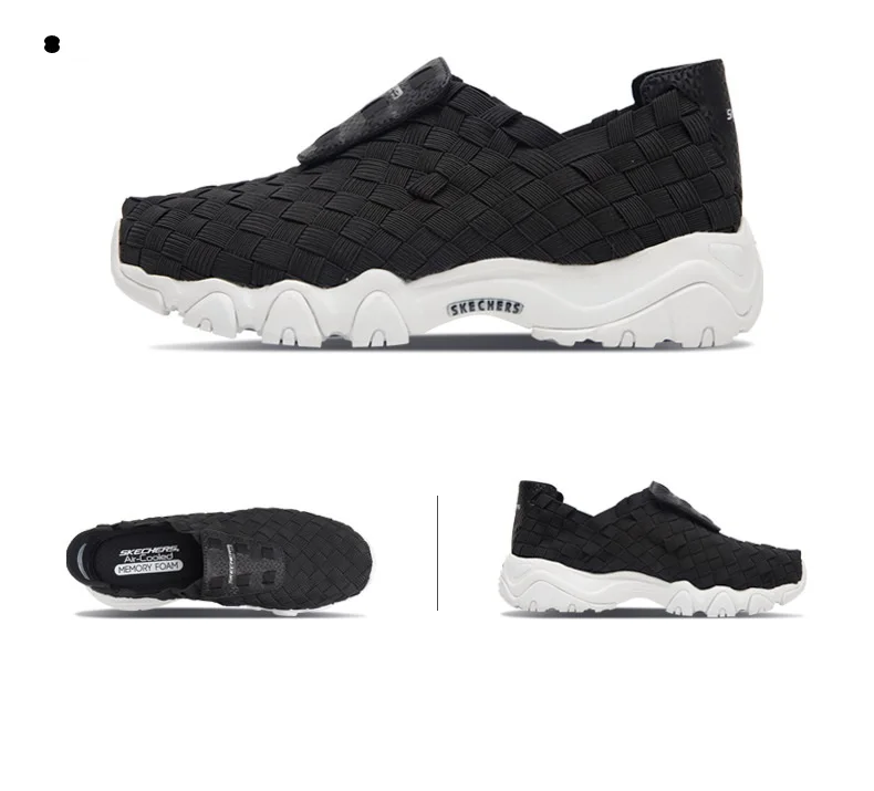 Skechers/Женская обувь; дизайнерские удобные дышащие женские туфли высокого качества на шнуровке; 88888184-BLK