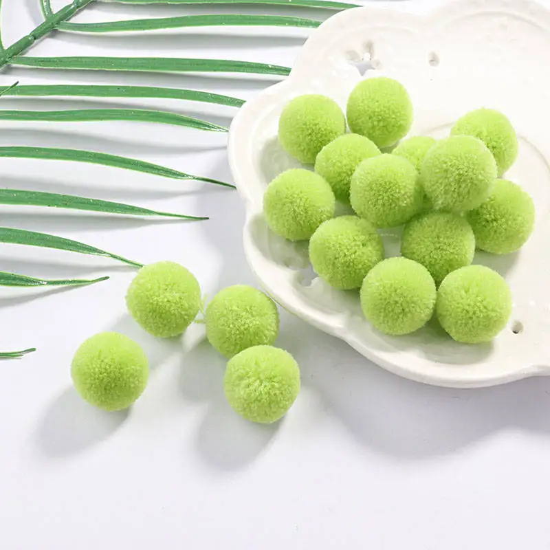 C35 Light Green 40 шт./лот диаметр 20 мм кашемир помпон мех животных шарик ручной работы DIY мягкие помпоны свадебные украшения, Вышивание/клей на одежду интимные аксессуары - Цвет: C35 Light Green