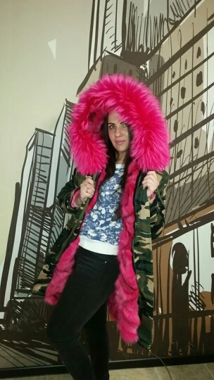 Новинка 2019 парка с подкладкой из натурального Лисьего меха на осень и зиму