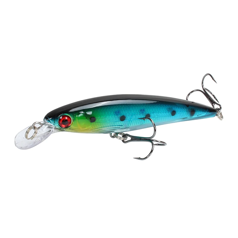 J Amlucas Minnow Fishing Lure Laser Hard Bait 11cm 13.5g Floating Fishing Wobblers Crankbait 3D Eyes Swimbait Peche Fishing Tackle - Цвет: J