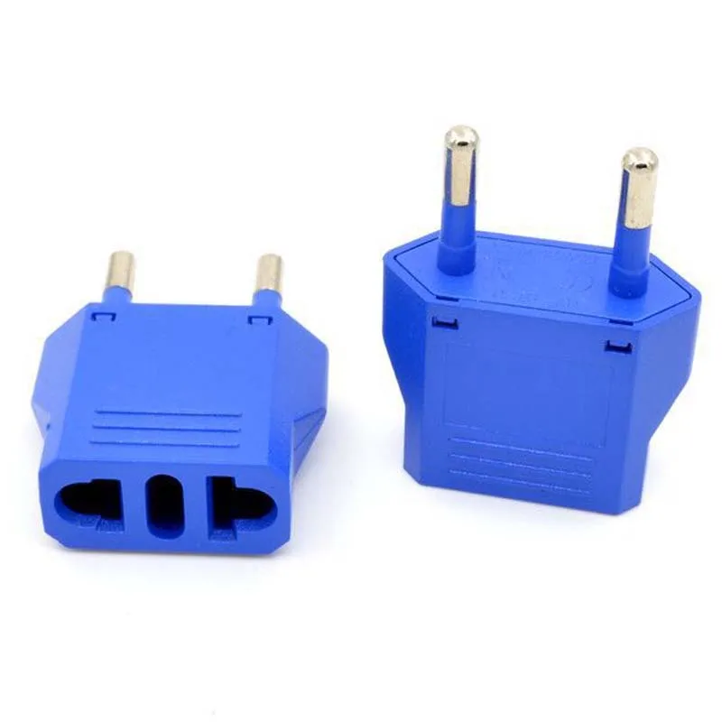 Универсальный дорожный адаптер питания синего цвета 10 шт. переходник