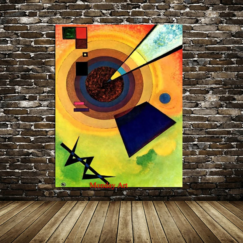 Картина маслом Wassily Kandinsky Классический настенный постер и наклейка уставва