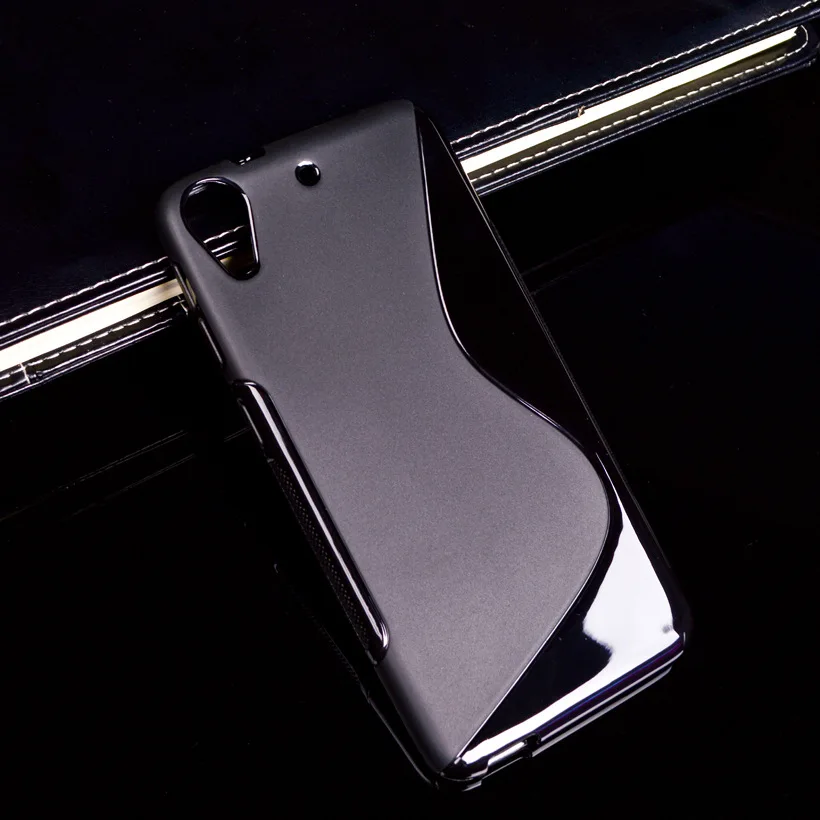 500 шт./лот S LINE TPU силиконовый резиновый чехол матовый для телефона htc Desire 526 черный