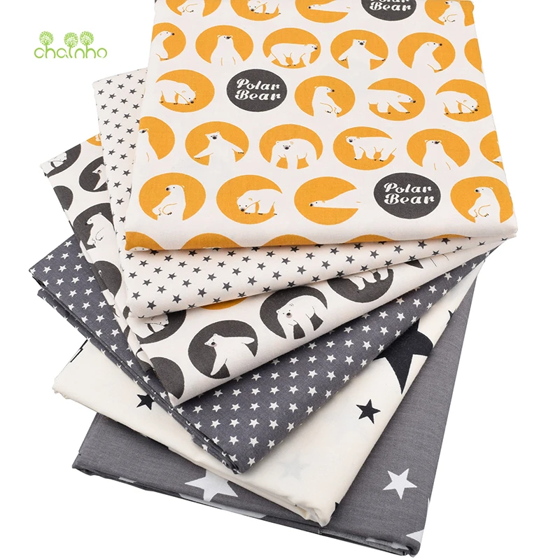 Chainho Cartoon Print Twill Cotton Fabric For DIY Quilting Sewing/Tissue Of Baby&ampChildren/Sheet Pillow Cushion Curtain Material | Дом и сад