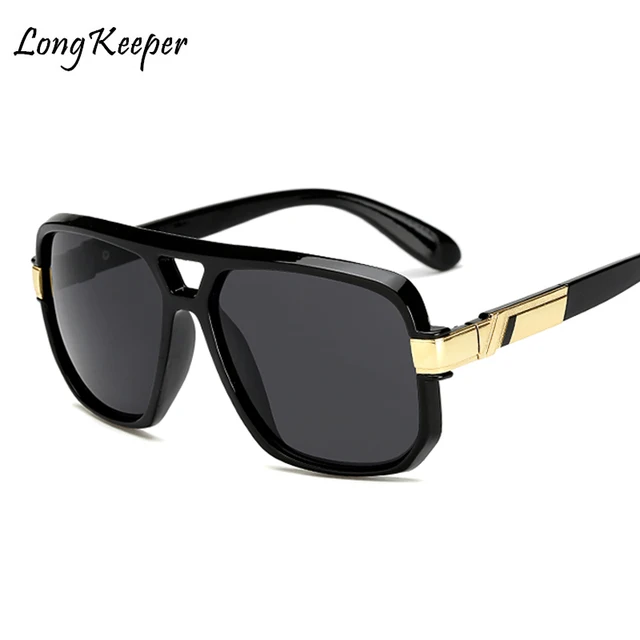 Long Keeper Square Sunglasses Men Luxury Brand Design Couple Lady Celebrity Flat Hot Women Sun Glasses Super Star Cool Eyewear 1