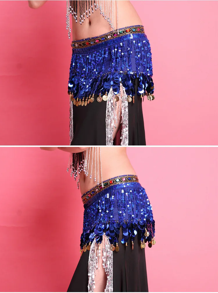 2018 костюм для танца живота аксессуары Пояс индийские пайетки кисточка Талия