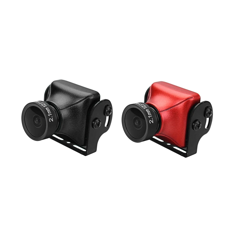 Мини камера 1/3 CMOS 1200TVL объектив 2 1 мм PAL/NTSC Черная/красная для радиоуправляемых