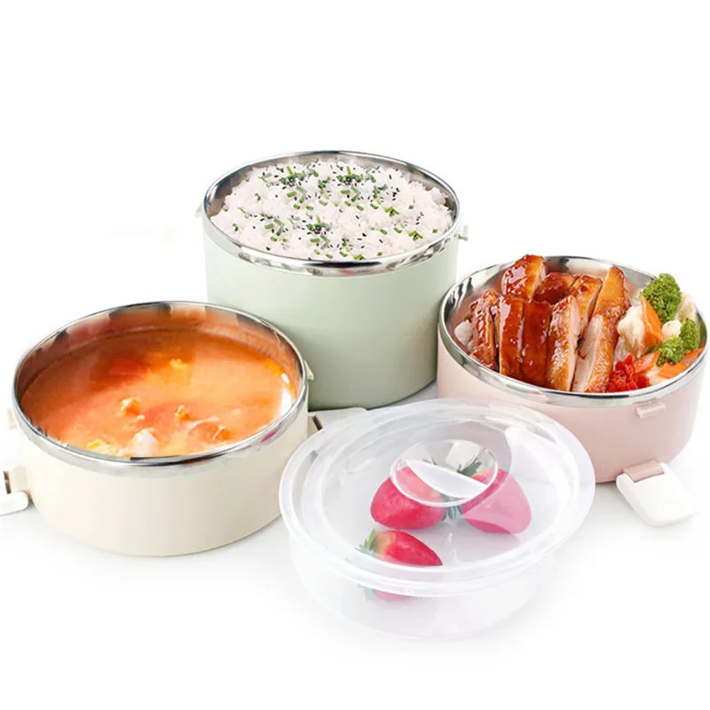 Трехслойный Ланч-бокс DUOLVQI Bento Детские аксессуары для хранения термоланч-бокс